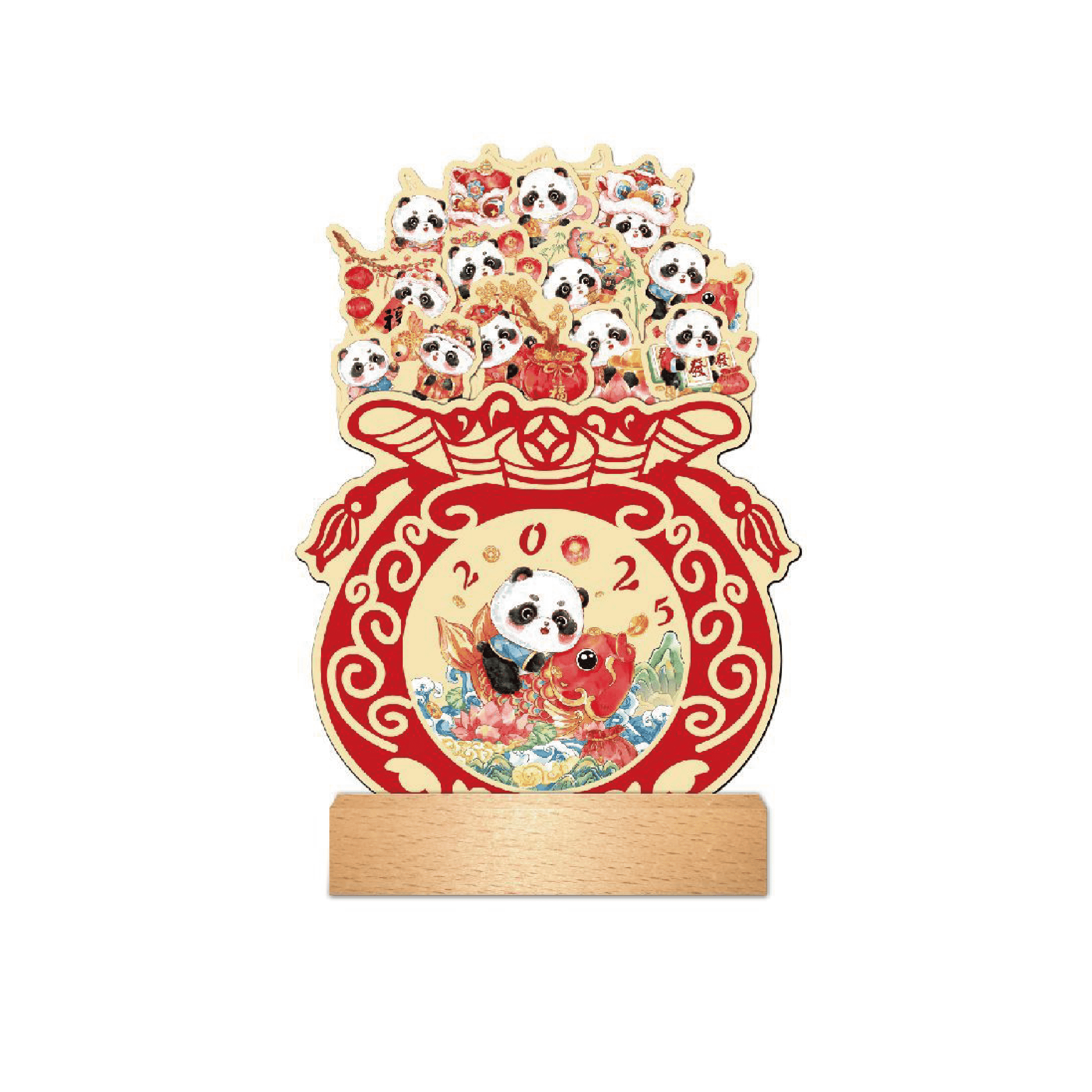創(chuàng)新國潮風(fēng)精品木架臺歷-YSTWB